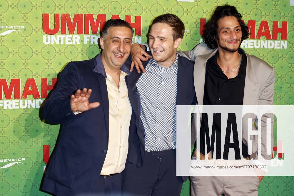 Kida Khodr Ramadan, Frederick Lau and Burak Yigit at the Film premiere from Ummah at Friends at Cinema Delphi in Berlin, Berlin Germany, Germany