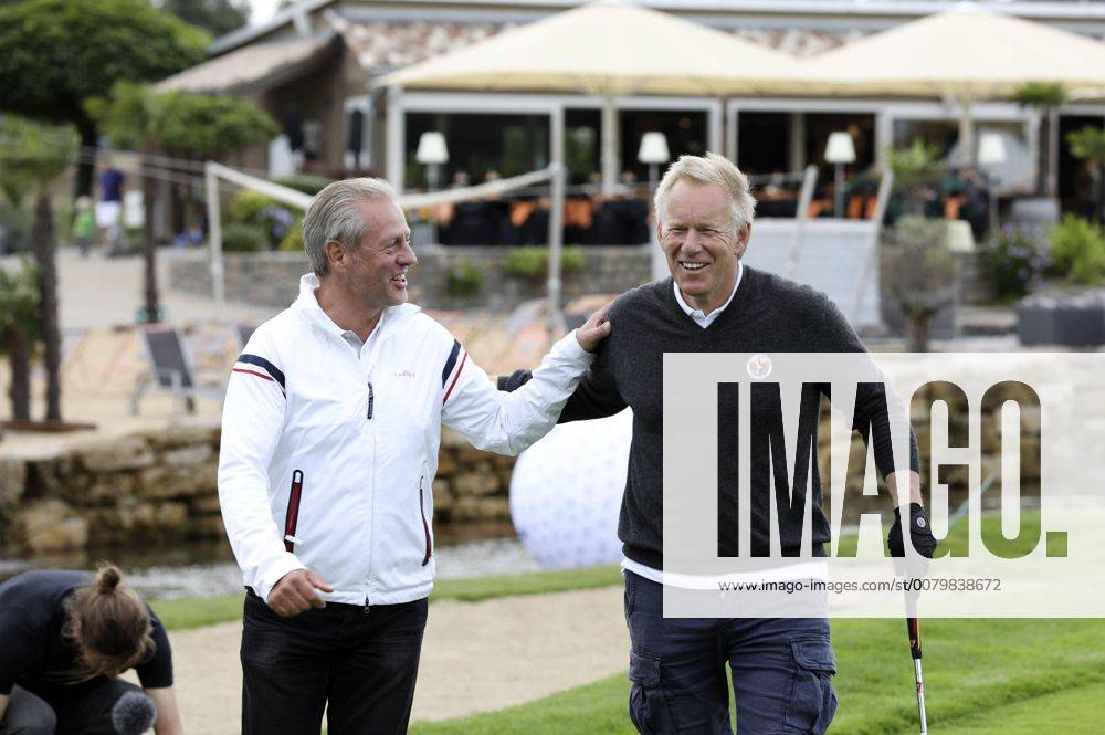 Steffen Göpel und Johannes B. Kerner beim 10. GRK Golf Charity Masters 2017 in der Golfanlage Golfclub Leipzig im Golfresort Machern. Leipzig, 19.08.2017 Foto:xS.xGabschx xFuturexImage