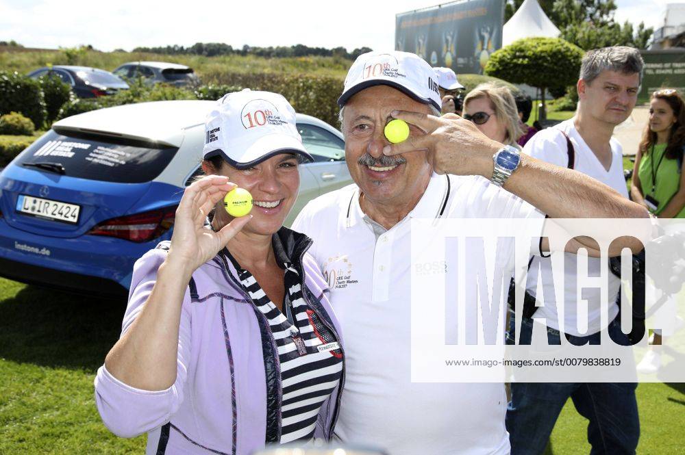 Katarina Witt und Wolfgang Stumph beim 10. GRK Golf Charity Masters 2017 in der Golfanlage Golfclub Leipzig im Golfresort Machern. Leipzig, 19.08.2017 Foto:xS.xGabschx xFuturexImage