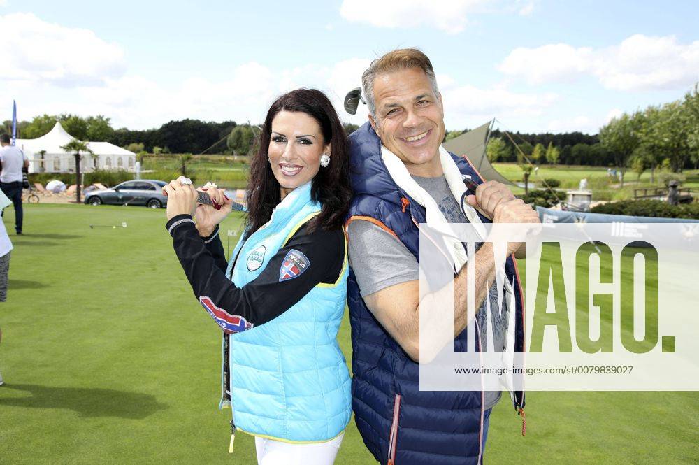 Sandra Dannenberg und Karsten Speck beim 10. GRK Golf Charity Masters 2017 in der Golfanlage Golfclub Leipzig im Golfresort Machern. Leipzig, 19.08.2017 Foto:xS.xGabschx xFuturexImage