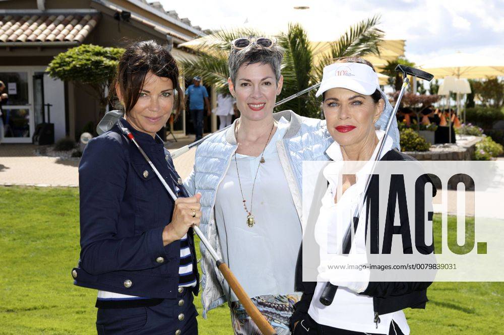 Gerit Kling, Cheryl Shepard und Anja Kruse beim 10. GRK Golf Charity Masters 2017 in der Golfanlage Golfclub Leipzig im Golfresort Machern. Leipzig, 19.08.2017 Foto:xS.xGabschx xFuturexImage