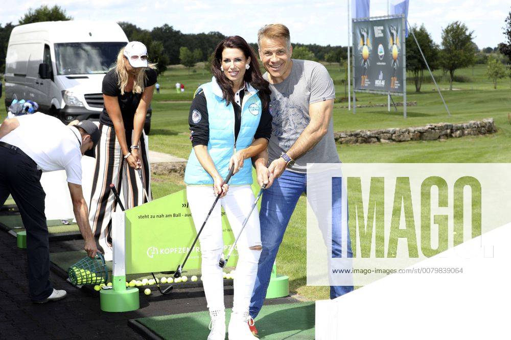 Sandra Dannenberg und Karsten Speck beim 10. GRK Golf Charity Masters 2017 in der Golfanlage Golfclub Leipzig im Golfresort Machern. Leipzig, 19.08.2017 Foto:xS.xGabschx xFuturexImage