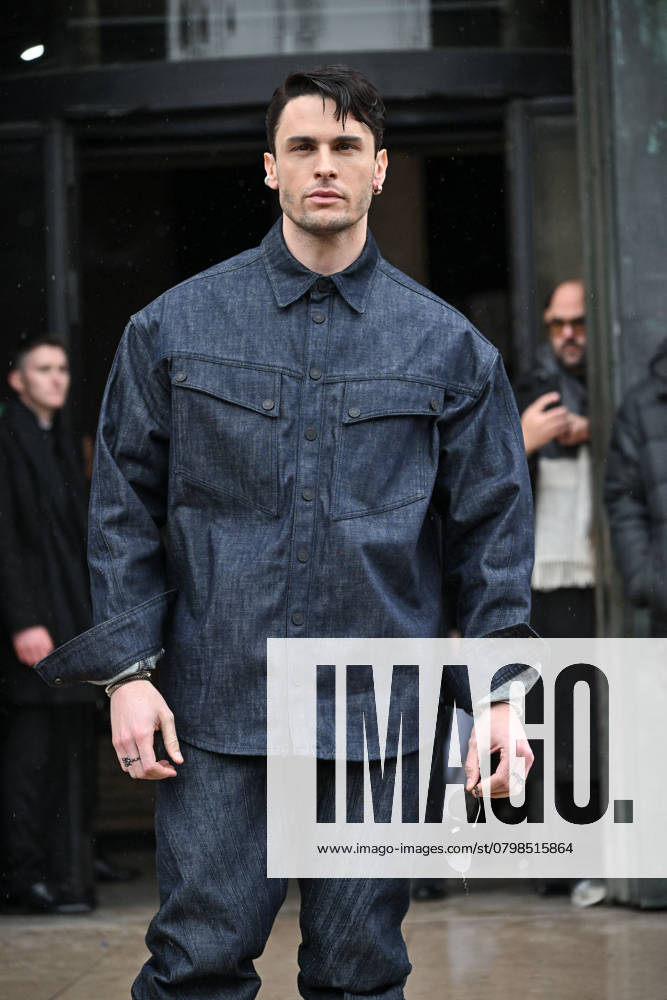 PFW Haute Couture Elie Saab Outside Arrivals JR Baptiste Giabiconi at Elie Saab show during Haute Couture Fashion Week in Paris, France on January 29, 2025. Photo by Julien Reynaud APS-Medias ABACAPRESS.COM Paris France