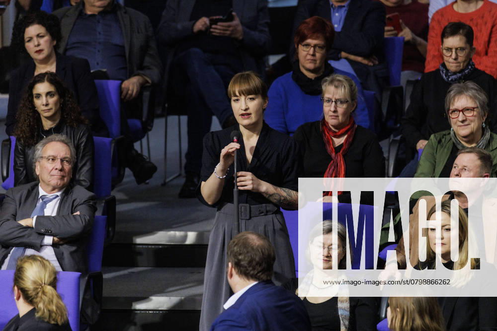 KW05 Heidi Reichinnek, Die Linke, aufgenommen im Rahmen des Tagesordnungspunkt zum Zustrombegrenzungsgesetz im Deutschen Bundestag in Berlin, 31.01.2025. Berlin Deutschland