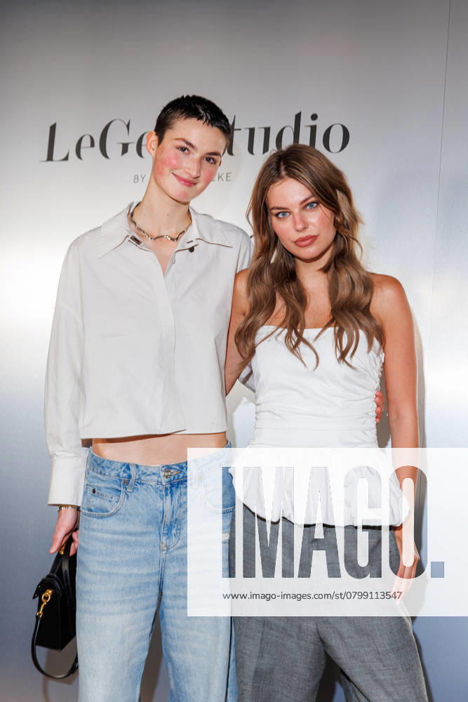 Berlin Fashion Week LeGer Studio presented by Babor Aleandra Frerk and Selma May at LeGer Studio presented by Babor as part of Berlin Fashion Week Fall Winter 2025 at Reethaus im Flussbad on 01 02,2025 in Berlin