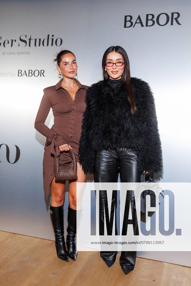Berlin Fashion Week LeGer Studio presented by Babor Diana Kaloev and Betül Akbaba at LeGer Studio presented by Babor as part of Berlin Fashion Week Fall Winter 2025 at Reethaus im Flussbad on 01 02,2025 in Berlin