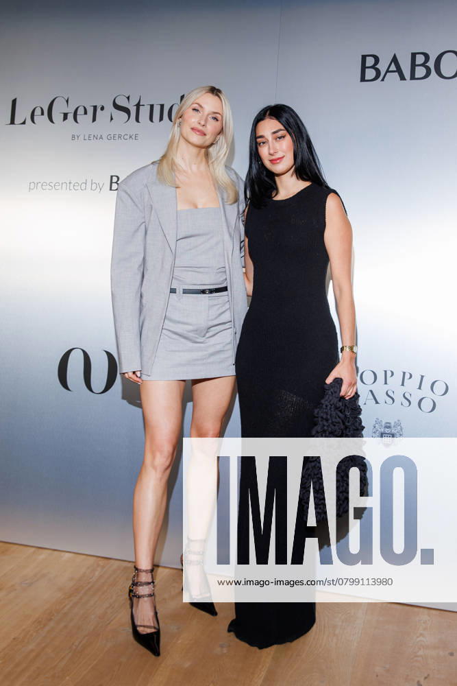 Berlin Fashion Week LeGer Studio presented by Babor Lena Gercke and Elif Demirezer at LeGer Studio presented by Babor as part of Berlin Fashion Week Fall Winter 2025 at Reethaus im Flussbad on 01 02,2025 in Berlin