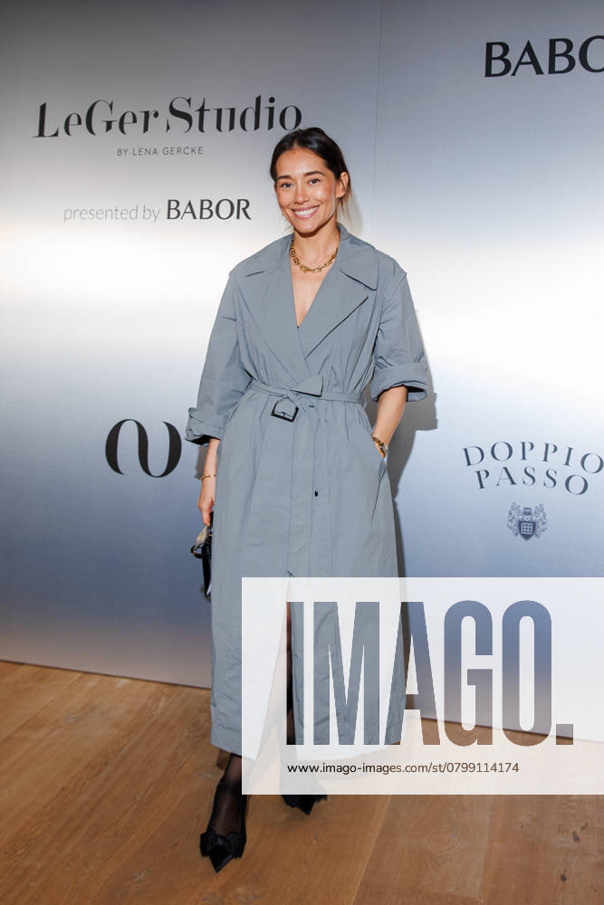 Berlin Fashion Week LeGer Studio presented by Babor Anna Schürrle Anna Sharypova at LeGer Studio presented by Babor as part of Berlin Fashion Week Fall Winter 2025 at Reethaus im Flussbad on 01 02,2025 in Berlin