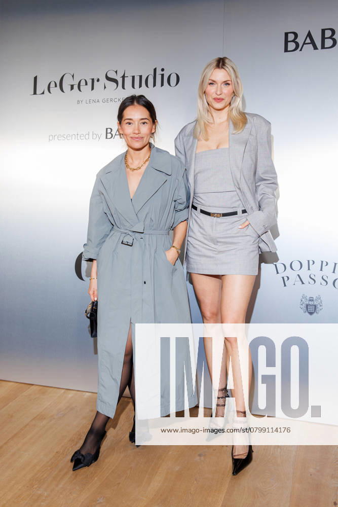 Berlin Fashion Week LeGer Studio presented by Babor Anna Schürrle Anna Sharypova and Lena Gercke at LeGer Studio presented by Babor as part of Berlin Fashion Week Fall Winter 2025 at Reethaus im Flussbad on 01 02,2025 in Berlin