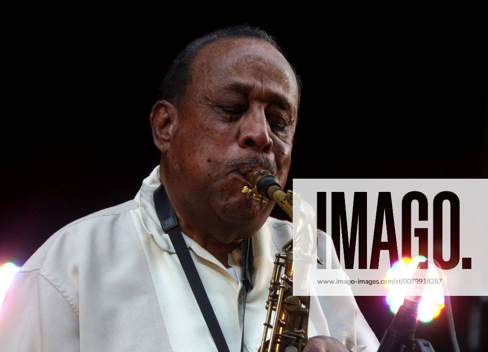 New York, New York, U.S. - Jazz legend saxophonist LOU DONALDSON performs during the 25th Anniversary of Charlie Parker Jazz Festival held at Thompson Square Park. New York U.S. - ZUMAk03_ 20170827_zaf_k03_191