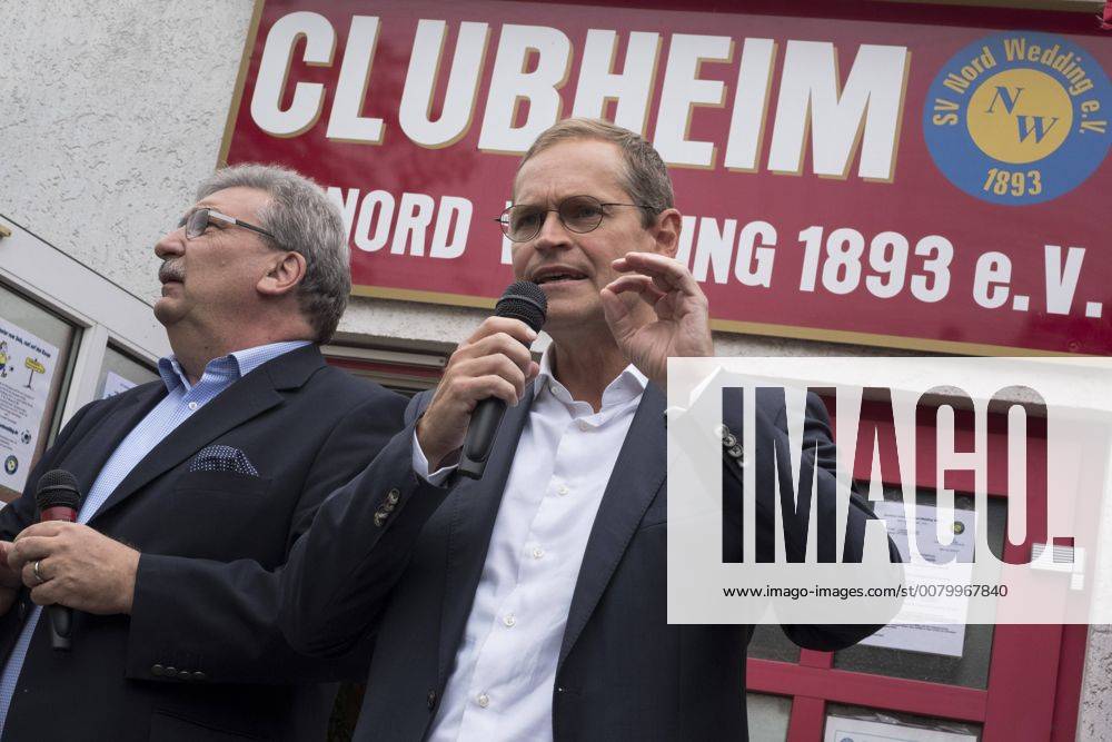 Berlins Regierender Bürgermeister Michael Müller (SPD) auf dem Sommerfest der SPD Wedding im Vereinsheim des SC Nordring 1893 e.V. im Berliner Stadtteil Wedding Sommerfest der SPD Berlin-Wedding