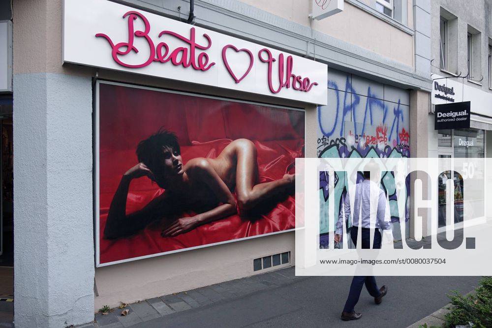 Bonn North Rhine Westphalia Beate Uhse in Bonn Bonn Business shop Eroticism Erotic article Uhse Beate Uhse Billboard Advertising Advertisment Woman naked