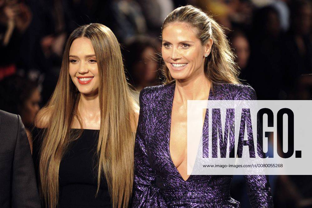 Jessica Alba and Heidi Klum the Final the 16 Season the Casting Show Project Runway during the New York Fashion Week S S 2018 in the Gallery 1 New York 08 09 2017 Foto:xD.Tinex xFuturexImage