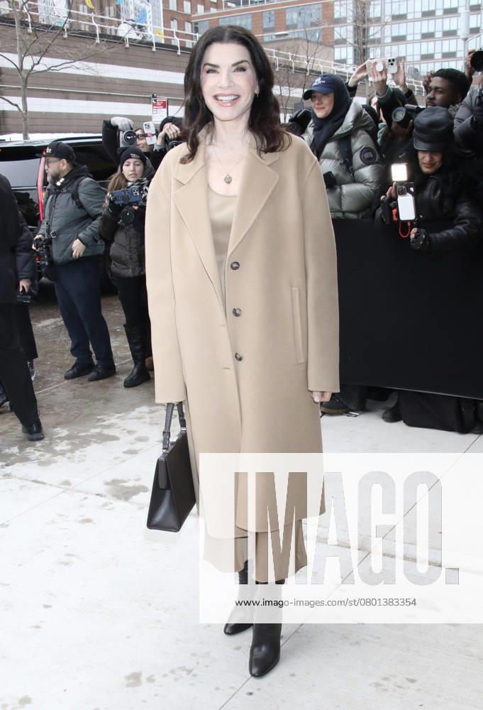 NEW YORK, NY- FEBRUARY 11: Julianna Margulies seen arriving at Michael Kors 2025 Collection fashion show during the 2025 New York Fashion Week on February 11, 2025.