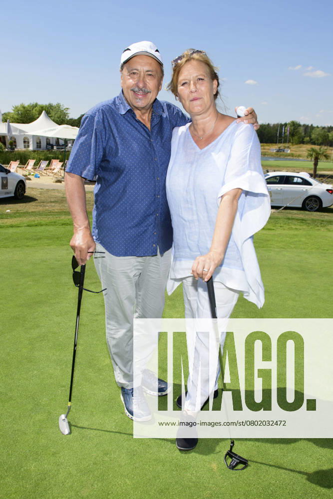Wolfgang Stumph and Suzanne from Borsody AT The 12th GRK Golf Charity Masters AT The Golf and Country Club Leipzig in Machern, Germany, 27 July 2019 Saxony Germany Germany