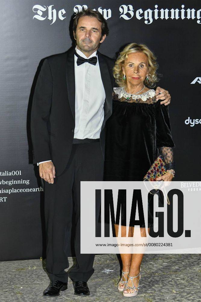 Milan Event Vogue Italy The New Beginning. Pictured Arrivals: Anna Molinari Guido Tarabini