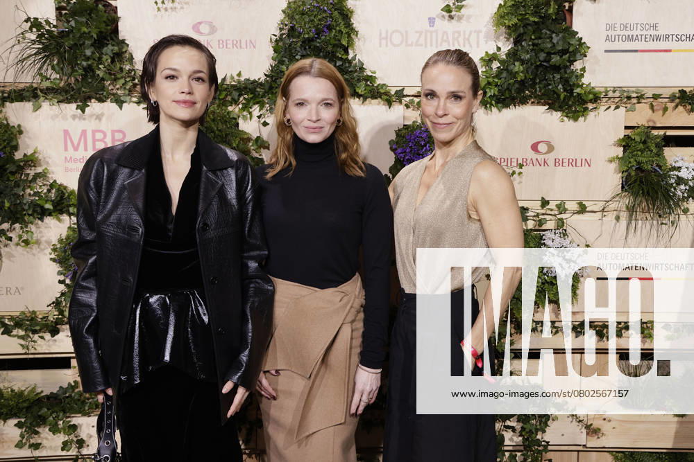 Emilia Schuele, Karoline Herfurth and Anneke Kim Sarnau at the MBB Medienboard Berlinale Party on February 15, 2025 in Berlin Medienboard Berlinale Party 2025 in Berlin