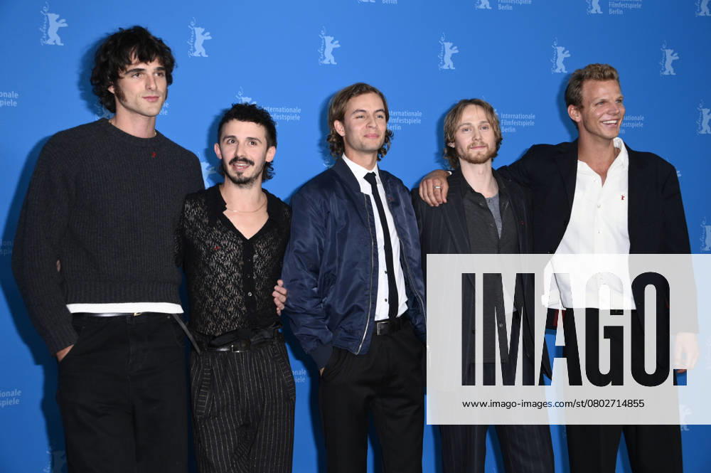 Jacob Elordi, Christian Byers, William Lodder, Fabian McCallum aand David Howell at the photocall for the miniseries The Narrow Road to the Deep North at the Berlinale 2025 75 Berlin International Film Festival at the Hotel Grand Hyatt Berlin, 15 02 2025 Foto:xN.xKubelkax xFuturexImagex road_5219