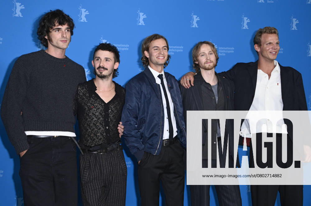Jacob Elordi, Christian Byers, William Lodder, Fabian McCallum aand David Howell at the photocall for the miniseries The Narrow Road to the Deep North at the Berlinale 2025 75 Berlin International Film Festival at the Hotel Grand Hyatt Berlin, 15 02 2025 Foto:xN.xKubelkax xFuturexImagex road_5218
