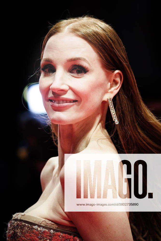 World premiere of Dreams , Berlinale Palast, Berlin, Germany Jessica Chastain poses on the red carpet at the World premiere of Dreams during Berlinale (Berlin Film Festival) at Berlinale Palast, Berlin, , Germany on 15 February 2025. Picture, Credit:Julie Edwards Avalon Germany, Potsdammer Platz, Berlin, Berlinale Palast