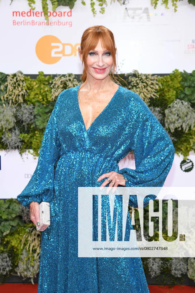 Andrea Sawatzki at the award Ceremony of Germans Film Award on 01 October 2021 at Palais on Radio tower in the Exhibition Berlin in Berlin Berlin Germany