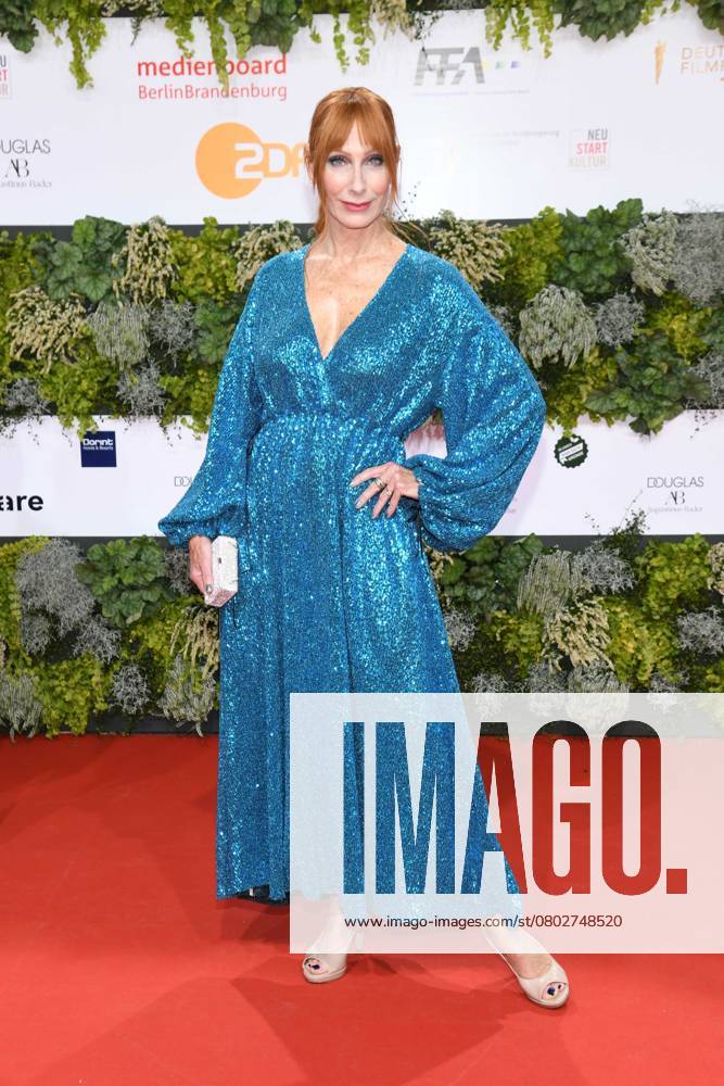 Andrea Sawatzki at the award Ceremony of Germans Film Award on 01 October 2021 at Palais on Radio tower in the Exhibition Berlin in Berlin Berlin Germany