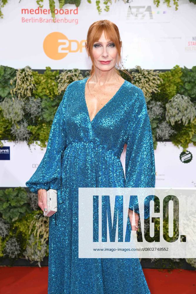 Andrea Sawatzki at the award Ceremony of Germans Film Award on 01 October 2021 at Palais on Radio tower in the Exhibition Berlin in Berlin Berlin Germany