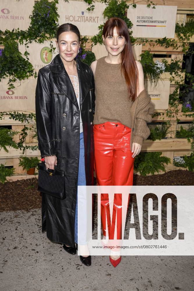 Hannah Herzsprung and Nora von Waldstätten actresses as guests at the Medienboard Party at Holzmarkt in Berlin at the 75th Berlin International Film Festival on 15 02 2025 in Berlin Berlin Germany