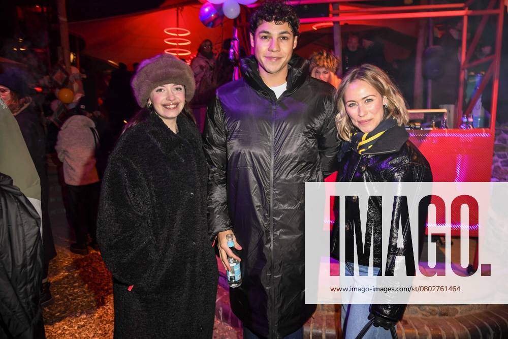 Nellie Thalbach, Leon Klein and Sina Tkotsch Actors as guests at the Medienboard Party at Holzmarkt in Berlin at the 75th Berlin International Film Festival on 15 02 2025 in Berlin Berlin Germany