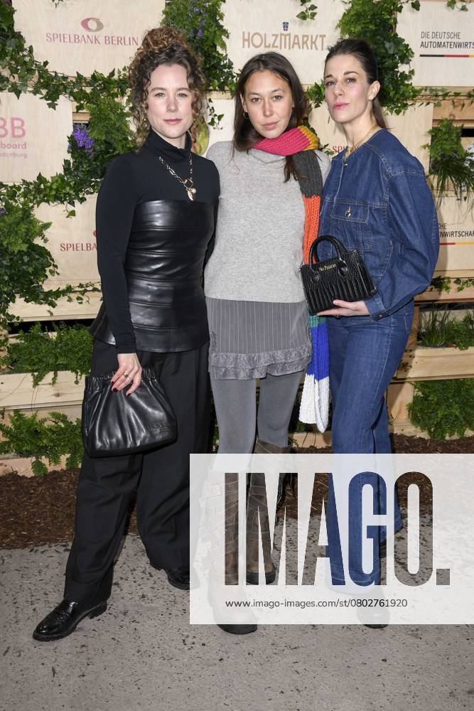 Klara Deutschmann, Malaya Stern and Anne Schäfer actresses as guests at the Medienboard Party at Holzmarkt in Berlin at the 75th Berlin International Film Festival on 15 02 2025 in Berlin Berlin Germany