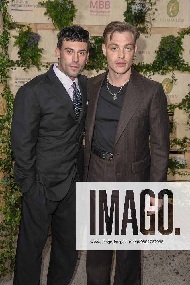 Leo Altaras and David Schütte actors as guests at the Medienboard Party at Holzmarkt in Berlin at the 75th Berlin International Film Festival on February 15, 2025 in Berlin Berlin Germany