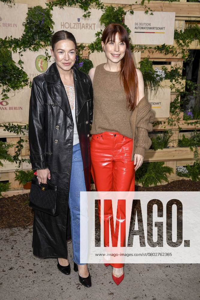 Hannah Herzsprung and Nora von Waldstätten actresses as guests at the Medienboard Party at Holzmarkt in Berlin at the 75th Berlin International Film Festival on 15 02 2025 in Berlin Berlin Germany