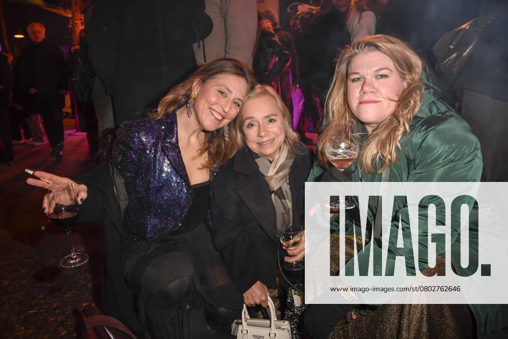 Britta Steffenhagen Christine Urspruch and Gisa Flake Actresses as guests at the Medienboard Party at Holzmarkt in Berlin at the 75th Berlin International Film Festival on 15 02 2025 in Berlin Berlin Germany