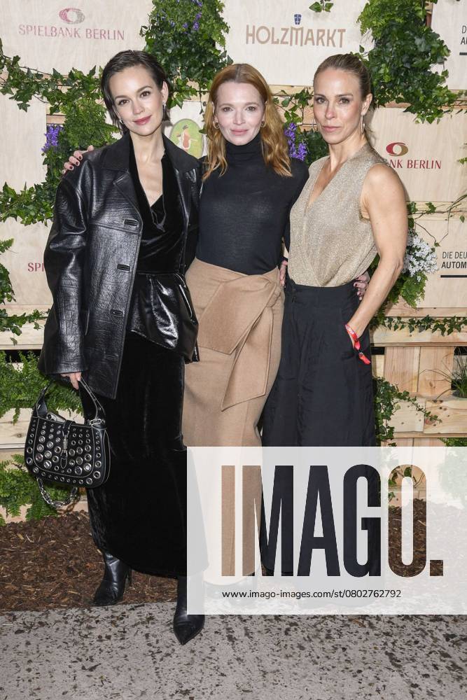 Emilia Schüle, Karoline Herfurth and Anneke Kim Sarnau actresses as guests at the Medienboard Party at Holzmarkt in Berlin at the 75th Berlin International Film Festival on 15 02 2025 in Berlin Berlin Germany