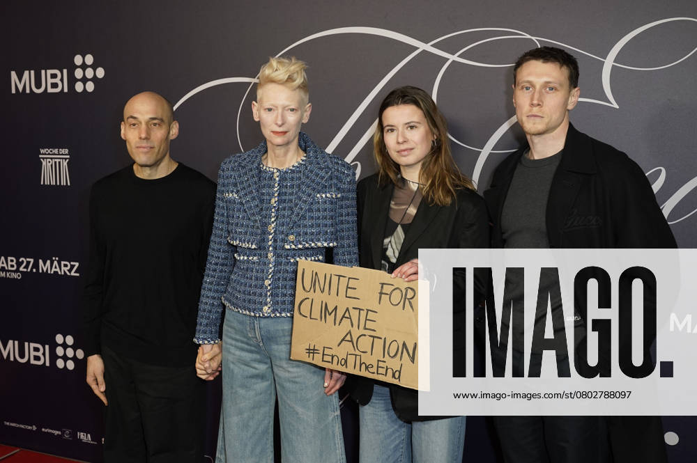Joshua Oppenheimer, Tilda Swinton, Luisa Neubauer and George MacKay at the special screening of the feature film The End at the Berlinale 2025 75 Berlin International Film Festival in the Astor Film Lounge Berlin, 16 02 2025 Foto:xT.xBartillax xFuturexImagex end_5215
