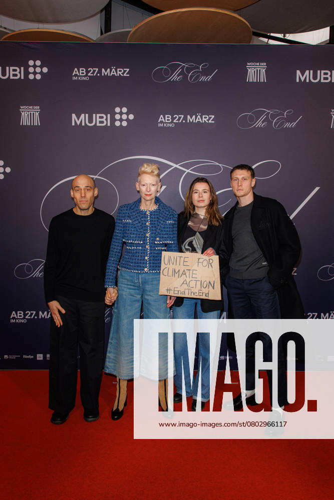 MUBI Preview Screening The End Joshua Oppenheimer, Tilda Swinton, Luisa Neubauer and George MacKay at the MUBI Preview Screening for the feature film THE END on the occasion of the 75th Berlinale at the Astor Filmlounge on 16 02 2025 in Berlin