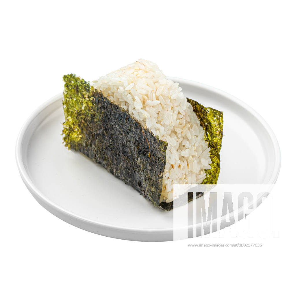 IMAGO Creative, Food, Japan, Onigiri Isolated portion of japanese onigiri snack Isolated portion of japanese onigiri snack