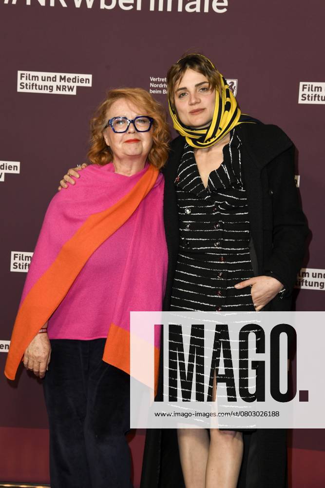 Vera Brandes protagonist of the film Köln 75 and Mala Emde actress as guests at the 22 NRW reception of the state of NRW and the Film und Medienstiftung NRW in the Representation of the State of North Rhine-Westphalia in Berlin at the 75 International Film Festival on 16 02 2025 in Berlin Berlin Germany