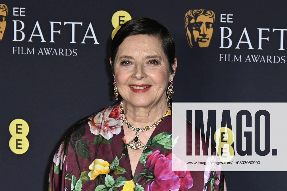 Isabella Rossellini attends the 2025 EE BAFTA Film Awards at The Royal Festival Hall in London, England. UK. Sunday 16th February 2025.