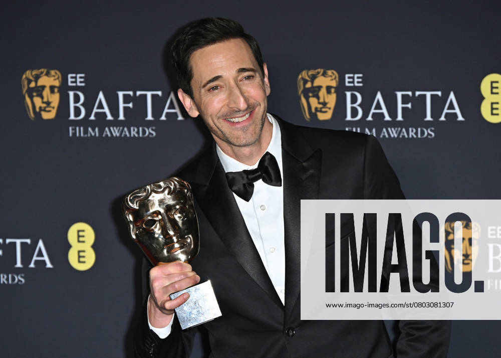 Adrien Brody attends the 2025 EE BAFTA Film Awards at The Royal Festival Hall in London, England. UK. Sunday 16th February 2025.