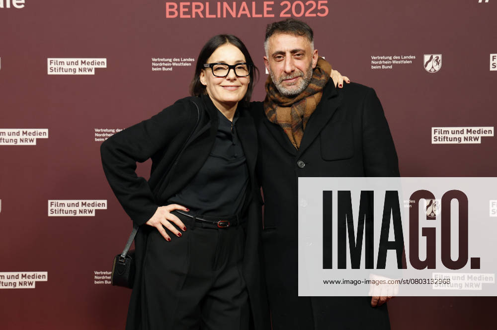 Nicolette Krebitz and Kida Khodr Ramadan at the 22 NRW Reception of the State of NRW and the Film und Medienstiftung NRW as part of the Berlinale 2025 at the Representation of the State of North Rhine-Westphalia Berlin, 16 02 2025 Foto:xD.xBedrosianx xFuturexImagex nrw_5354