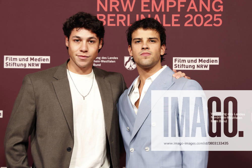Leon Klein and Ilyes Raoul at the 22 NRW Reception of the State of NRW and the Film und Medienstiftung NRW as part of the Berlinale 2025 at the Representation of the State of North Rhine-Westphalia Berlin, 16 02 2025 Foto:xD.xBedrosianx xFuturexImagex nrw_5371