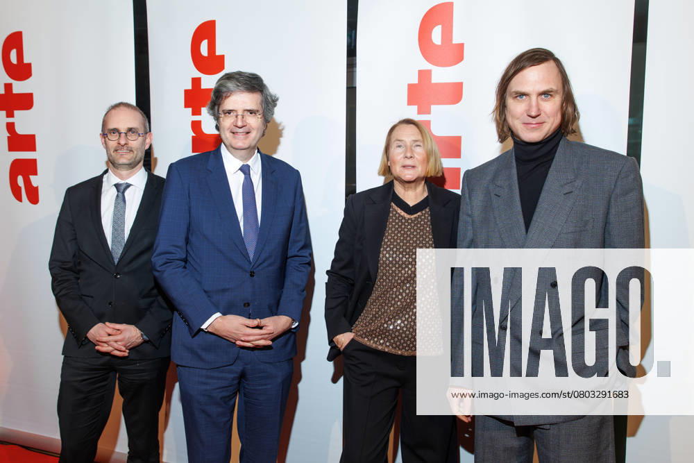 Berlinale Arte reception Emmanuel Suquet, Francois Delattre, Heike Hempel and Lars Eidinger at the ARTE G E I E reception on the occasion of the 75th Berlinale at the Akademie der Künste on 17 02 2025 in Berlin