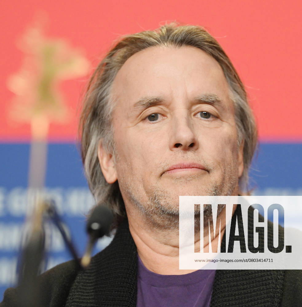American director Richard Linklater attends the press conference for Blue Moon at the 75th Berlin Film Festival in Berlin, Germany on Tuesday, February 18, 2025. BER20250218135 RUNExHELLESTAD