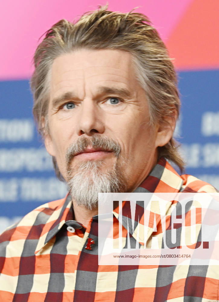 American actor Ethan Hawke attends the press conference for Blue Moon at the 75th Berlin Film Festival in Berlin, Germany on Tuesday, February 18, 2025. BER20250218130 RUNExHELLESTAD
