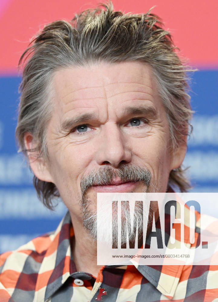 American actor Ethan Hawke attends the press conference for Blue Moon at the 75th Berlin Film Festival in Berlin, Germany on Tuesday, February 18, 2025. BER20250218133 RUNExHELLESTAD