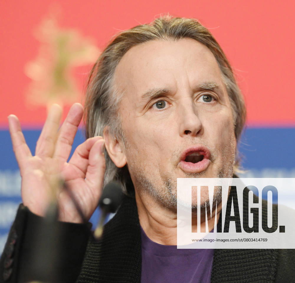 American director Richard Linklater attends the press conference for Blue Moon at the 75th Berlin Film Festival in Berlin, Germany on Tuesday, February 18, 2025. BER20250218136 RUNExHELLESTAD
