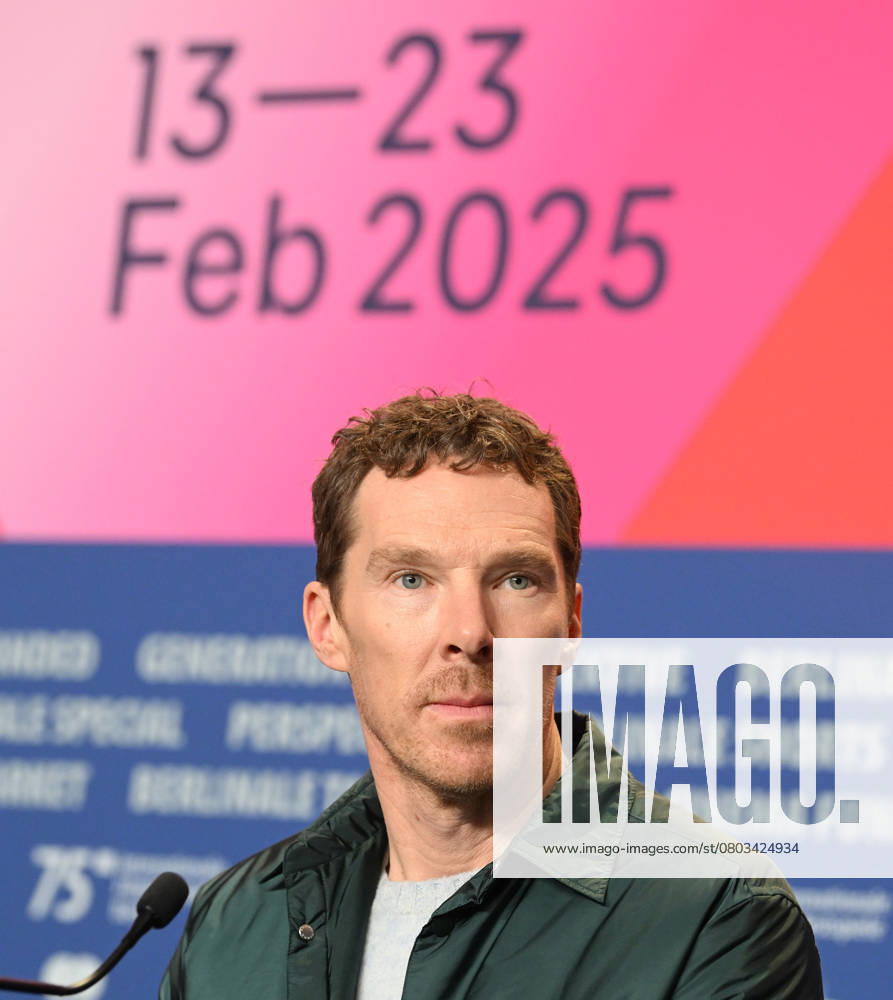 British actor Benedict Cumberbatch attends the press conference of The Thing With Feathers at the 75th Berlin Film Festival in Berlin, Germany on Tuesday, February 18, 2025. BER20250218152 RUNExHELLESTAD