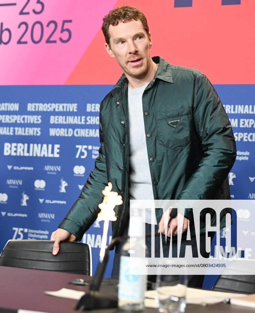 British actor Benedict Cumberbatch attends the press conference of The Thing With Feathers at the 75th Berlin Film Festival in Berlin, Germany on Tuesday, February 18, 2025. BER20250218153 RUNExHELLESTAD