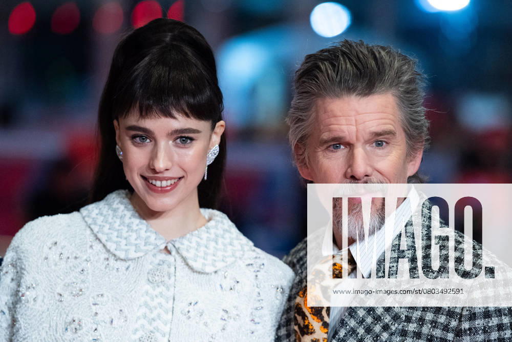 Berlinale The Thing with Feathers Premiere Margaret Qualley and Ethan Hawke attending The Thing with Feathers Premiere during the 75th Berlin International Film Festival (Berlinale) in Berlin, Germany, on February 18, 2025. Photo by Aurore Marechal ABACAPRESS.COM Berlin Germany